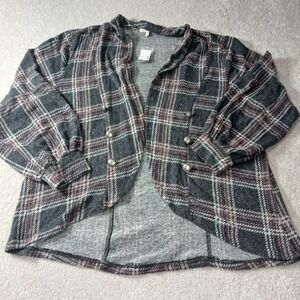 Maurices Cardigan Style Over Shirt Women 1x Flowy 3/4 Sleeve NWT